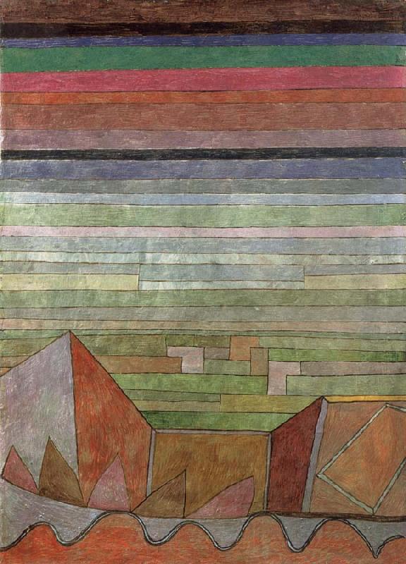 Paul Klee View in the the fertile country Norge oil painting art